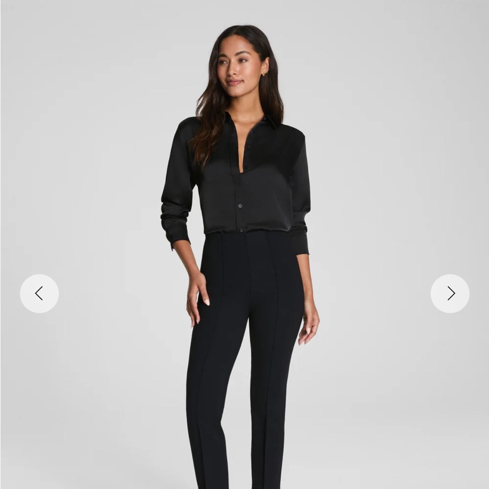 SPANX Black Straight Leg Pants